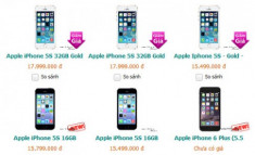 iPhone 5S chính hãng giảm giá cả triệu đồng
