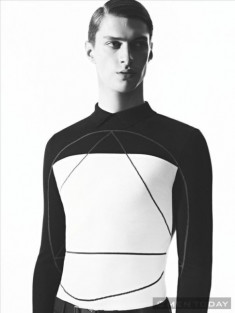 Matthew Bell quyến rũ và hiện đại với trang phục Dior Homme