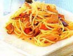 Spaghetti với cà tím