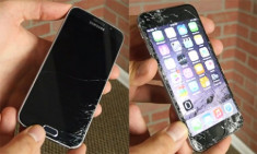 Thử nghiệm thả rơi Galaxy S6 và iPhone 6