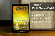 Trên tay Memo Pad 8 (2014, ME181CX) dùng chip Intel Atom 64-bit, thiết kế mới, giá 4 triệu