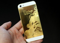 Ảnh iPhone 5 mạ vàng 24k thủ công ở Việt Nam