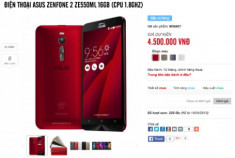 Asus Zenfone 2 chính hãng được rao giá từ 4,5 triệu đồng