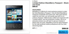 BlackBerry ra thêm Passport bản Gold đặc biệt, giá 1.000 USD