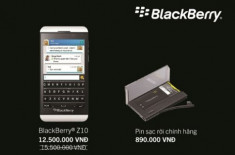 BlackBerry Z10 giá 12,5 triệu đồng