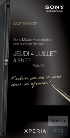 Điện thoại Xperia ‘khủng’ xuất hiện ở thư mời sự kiện của Sony