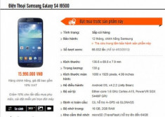 Galaxy S4 chính hãng tại Việt Nam có giá 15,99 triệu đồng