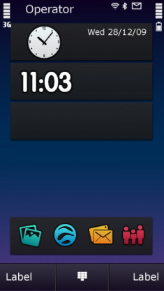 Hình ảnh giao diện Symbian^3