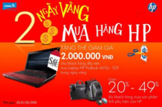 Hỗ trợ 2 triệu đồng khi mua laptop HP