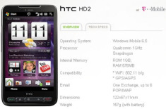 HTC HD2 phiên bản Mỹ cấu hình ‘khủng’