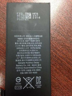 iPhone 6 sẽ có pin dung lượng 1.810 mAh