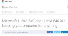 Microsoft vô tình tiết lộ bộ đôi Lumia 640 và 640 XL