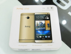 Mở hộp HTC One phiên bản màu vàng