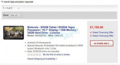 Motorola Xoom bất ngờ bị ‘hét giá’ tới 1.199 USD