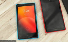 Phác họa điện thoại Nokia nhiều màu sắc chạy Android