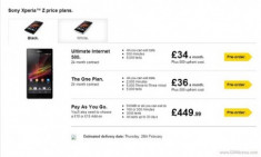 Sony bắt đầu bán Xperia Z ở Anh từ 28/2