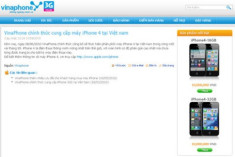 VinaPhone ghi iPhone 4 giá 10 triệu