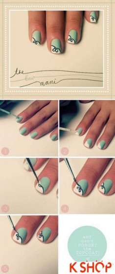10 mẫu vẽ nail móng tay đơn giản đẹp dễ thương cho bạn gái cá tính 2016