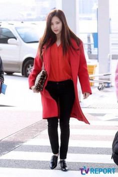 Áo khoác măng tô dáng dài nữ đẹp ấm áp thu đông 2015 – 2016 của sao Hàn