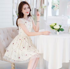 Chân váy đầm xòe đẹp Hàn Quốc trẻ trung cho bạn gái xuân hè 2016