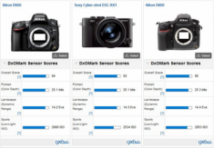 Điểm cảm biến Sony RX1 ngang Nikon D800
