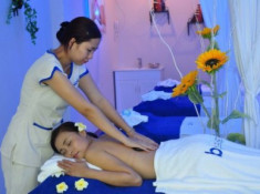 Giải tỏa stress bằng massage đá nóng