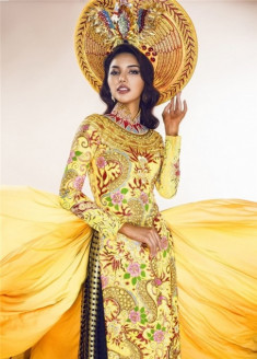Hé lộ trang phục dân tộc của Khả Trang ở Miss Eco Universe