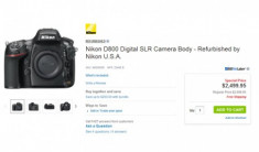 Nikon D800 ‘refurbished’ rẻ hơn hàng mới tới 500 USD