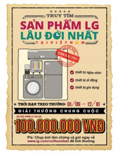 Thưởng 100 triệu đồng cho người có sản phẩm cố nhất của LG Việt Nam