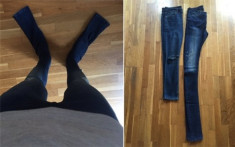 Chiếc quần jeans dài quái dị khiến người mua “phát điên”