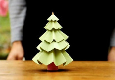 Đón Giáng sinh bằng cây thông giấy