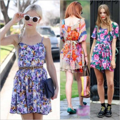 Váy áo hoa “nở rộ” trên phố nắng ngày hè