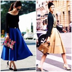 Váy xòe nào đang ‘tung hoành’ street style?
