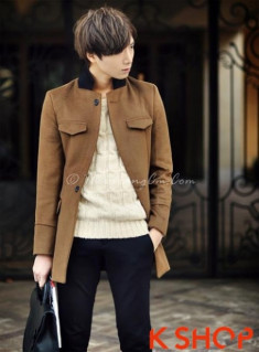 24 kiểu áo khoác nam măng tô dạ Hàn Quốc đông 2016 – 2017 ấm áp lịch lãm tới công sở