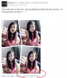 Bé gái Thái Nguyên xinh đẹp hút 13 nghìn likes