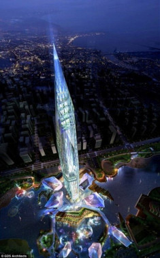 Tháp ‘vô hình’ cao 450m ở Hàn Quốc