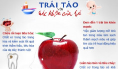 Táo - ‘trái vàng’ cho sức khỏe của bé