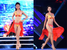  18 thí sinh Hoa hậu miền Bắc ‘thiêu đốt’ sân khấu với bikini 