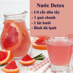 Da mịn dáng thon với 10 loại nước Detox