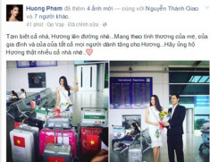 Hồ Ngọc Hà chúc Phạm Hương may mắn tại HHHV 2015