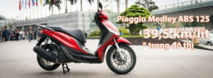 Thử nghiệm mức tiêu hao nhiên liệu của Piaggio Medley ABS 125: 39,5 km/lít trong đô thị