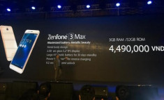  Zenfone 3 Max pin chờ 30 ngày, giá 4,5 triệu đồng 