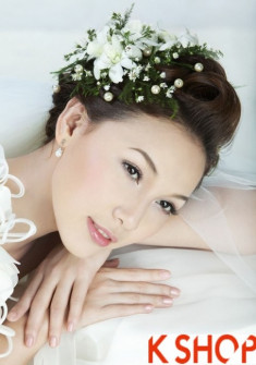 BST tóc cô dâu đẹp Hàn Quốc 2017 dễ thương quyến rũ trong ngày cưới