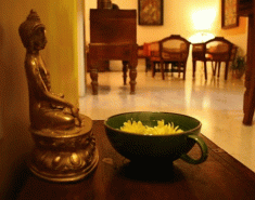 Đặt tượng Phật ở cung vị này trong nhà, gia chủ thảnh thơi cầu bình an, đón tài lộc