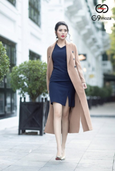 Chất với phong cách dạ Cashmere hai mặt.