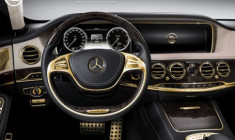  Mercedes S63 AMG độ nội thất mạ vàng 