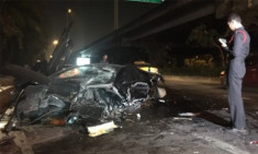  Siêu xe Lamborghini của đại gia Thái Lan nát bấy sau tai nạn 