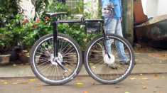  Xe đạp điện gấp tự chế độc đáo của thợ Hà Nội 