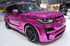  Range Rover mạ crôm hồng rực 
