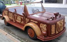  Ôtô gỗ tự chế đầu tiên tại Việt Nam 